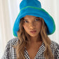 BLOOM LINE Crochet Sun Hat, in Mosaic Blue