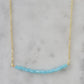 Michelle Bar Necklace in Chalcedony