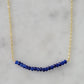 Michelle Bar Necklace in Sapphire