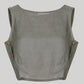Boxy Crop Top in Dark Green