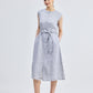 Back Cut Out Linen Dress