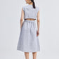 Back Cut Out Linen Dress