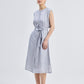 Back Cut Out Linen Dress