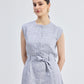Back Cut Out Linen Dress