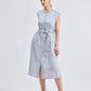 Back Cut Out Linen Dress