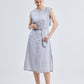 Back Cut Out Linen Dress