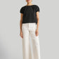 Balloon Sleeve Top in Black