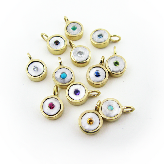 BIRTHSTONE 10K GOLD CHARM - CUSTOM