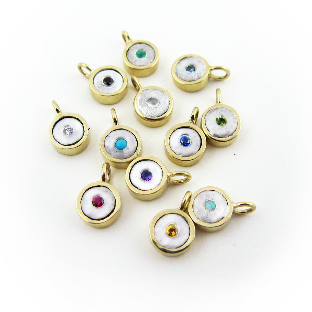 BIRTHSTONE 10K GOLD CHARM - CUSTOM