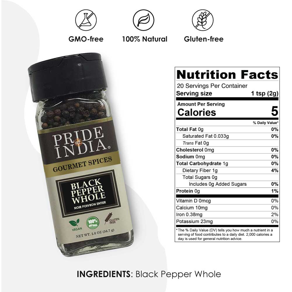 Gourmet Black Peppercorn Whole