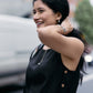 Boxy Crop Top in Black