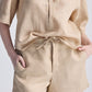 Boxy Shirt with Lace Set