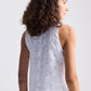 Button Back Embroidered Crop Top