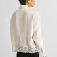 Button-down with Lace Shirt in Off-white