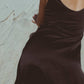 Vela Silk Dress in Jet Black