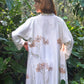 The Royal Silk Robe in Azulik Flowers