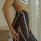 Charcoal Shibori Silk Beach Wrap Scarf