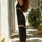 Andromeda Silk Dress in Black Shibori