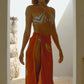 Cosmic Silk Beach Wrap Scarf in Mystic