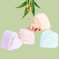 Valentine's Bath Bombs with CBD -  5 Hearts Shaped with CBD - in a Gift Box (THC free)