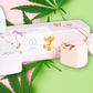CBD -  5 Hearts Shaped Shower Steamers/ fizzies with CBD - in a Gift Box - Can be personalized. (THC free)