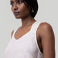Crossback Tank Top in Linen Checks