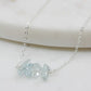 Michelle Bar Necklace in Aquamarine