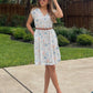 Cap Sleeved Short Dress in Florals