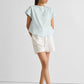 Cap Sleeved Everyday Top in Summer Blue