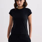 Essential Short Sleeve Tee Set in Black