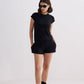 Essential Short Sleeve Tee Set in Black