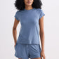 Essential Short Sleeve Tee Set in Blue
