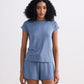 Essential Short Sleeve Tee in Blue