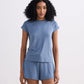 Essential Short Sleeve Tee Set in Blue