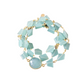 Hana Wrap Bracelet/Necklace in Chalcedony - Chunky Stone