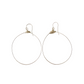 Large Featherweight Hoop Earring in Silver with Silver Wrap