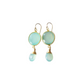 Victoria Ojai Earring in Chalcedony in Gold