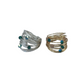 Marcia Wire Wrap Ring with Deep Green Swarovski Crystals