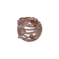 Marcia Rose Gold Wire Wrap Ring with Light Pink Swarovski Crystals