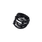 Marcia Black Wire Wrap Ring with Black Swarovski Crystals