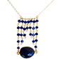 Jessica Gold Necklace in Sapphire