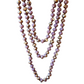Taupe and Purple Crystal Beaded Necklace