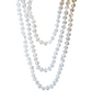 Iridescent Clear Crystal Beaded Necklace