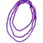 Deep Purple Crystal Beaded Necklace