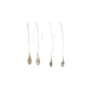Jill Long Wire Drop Earrings in Labradorite