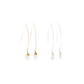 Jill Long Wire Drop Earrings in Moonstone