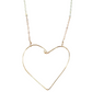 Simple Heart Necklace in Gold