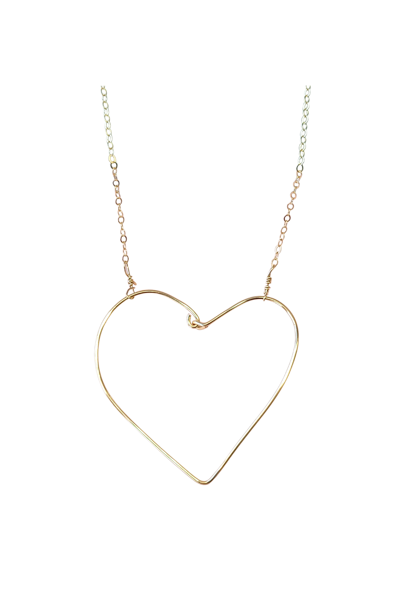 Simple Heart Necklace in Gold