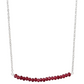 Michelle Bar Necklace in Ruby