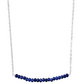 Michelle Bar Necklace in Sapphire